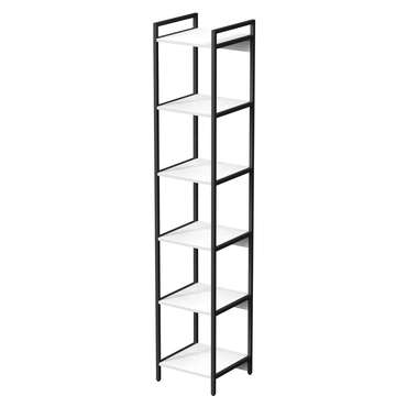 Стеллаж 10СВ.6.400 высокий 6 полок белого цвета