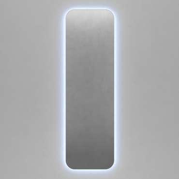 Прямоугольное настенное зеркало Kuvino NF LED L 54х179 с холодной подсветкой