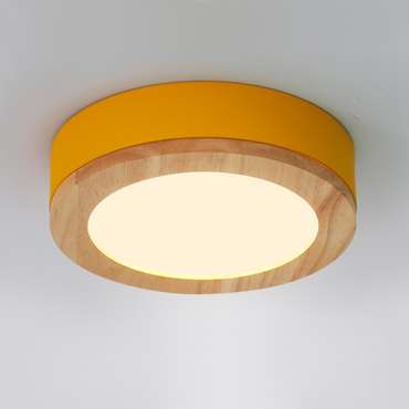 Потолочный светильник Wudda желто-бежевого цвета