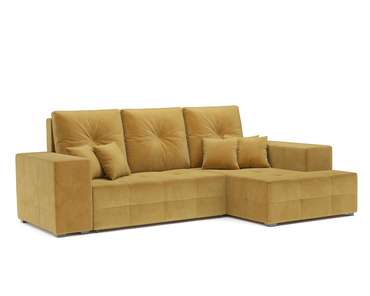 Угловой диван-кровать Монреаль желтого цвета правый угол
