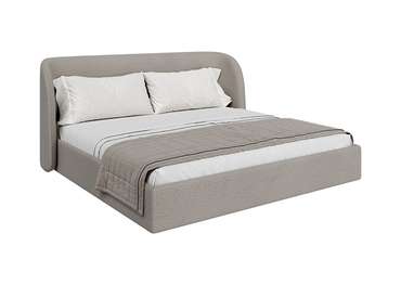 Кровать Classic 200х200 бежевого цвета с подъемным механизмом