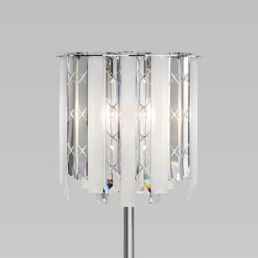 Настольный светильник с хрусталем 108011 хром Radiance