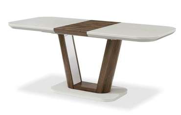 Раздвижной обеденный стол Ester бежево-коричневого цвета 