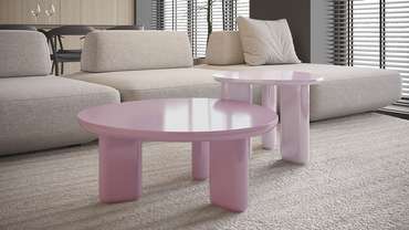 Столик журнальный Гласс сиреневого цвета