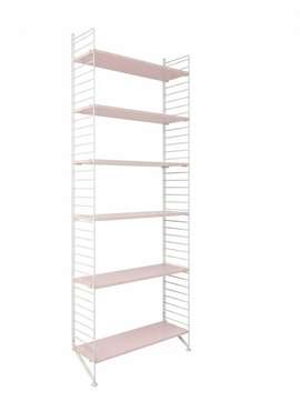 Стеллаж книжный розового цвета