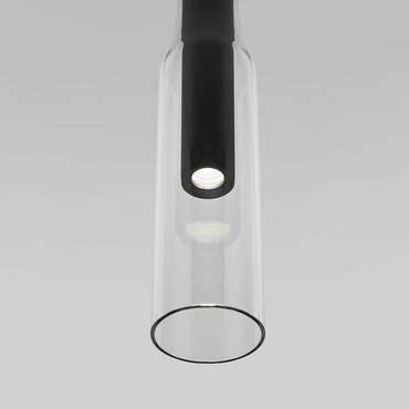 Подвесной светильник LED со стеклянным плафоном 50254/1 LED черный Swan