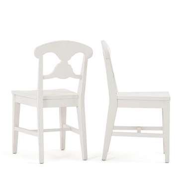 Комплект из двух стульев с эффектом старины Swedish белого цвета