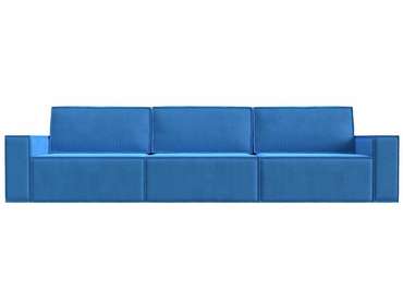 Прямой диван-кровать Куба лонг голубого цвета