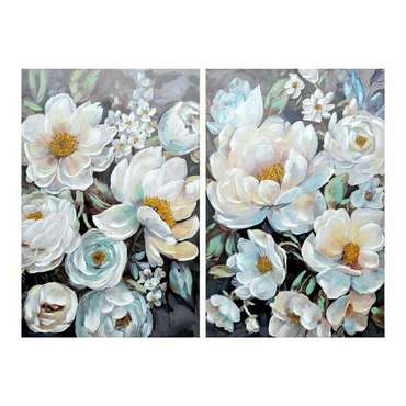 Картина Цветы 80 x 3 x 120 cm романтик (2 штук)