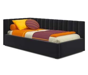 Кровать с подъемным механизмом Milena 90х200 черного цвета