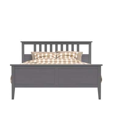 Кровать Мира 160х200 серого цвета с основанием