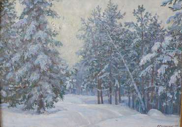 Картина "Зимний лес"