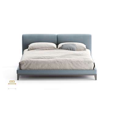 Кровать Infinity 140х200 голубого цвета без подъемного механизма