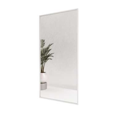 Зеркало настенное большое Halfeo XL в полный рост в металлической раме белого цвета   