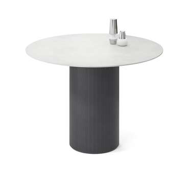 Обеденный стол Субра M бело-черного цвета