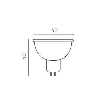 Лампа LED 220V MR16 GU 5.3 5W=50W 450LM 50G 3000K