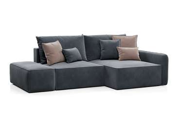 Угловой диван-кровать Портленд серого цвета