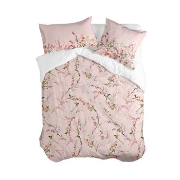 Пододеяльник Chinoiserie 155x220 розового цвета