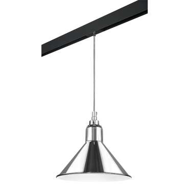 Светильник д/1-фазн трека LOFT 1х40W E14 ХРОМ/ЧЕРНЫЙ (765024+595007)