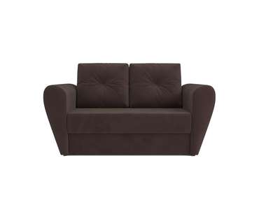 Прямой диван-кровать Квартет коричневого цвета