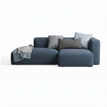 Угловой диван Neo синего цвета