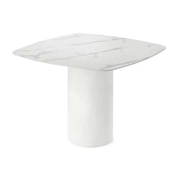 Обеденный стол квадратный Вуррен белого цвета