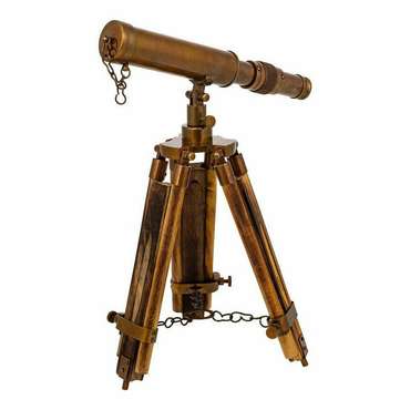 Декоративная фигура Бронзовый Телескоп 2 x 25 x 4 cm