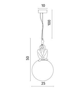 Подвесной светильник Divinare ELEGANZA 1042/06 SP-10