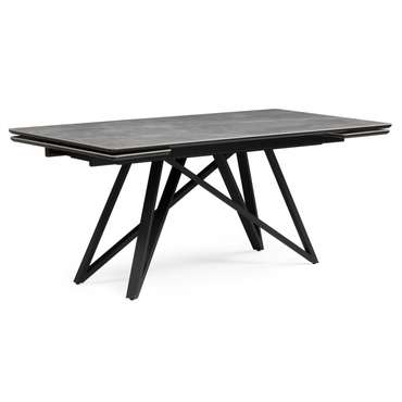 Раздвижной обеденный стол Вилсон 90х160 серого цвета