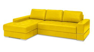 Угловой диван-кровать Матео желтого цвета