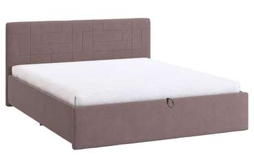Кровать Лора 2 160х200 пудрового цвета с подъемным механизмом