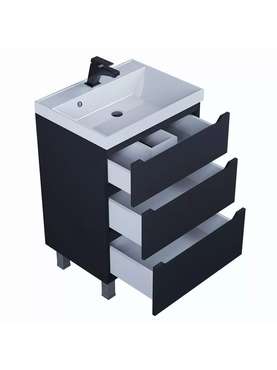Тумба под раковину для ванной Tanos 60 черного цвета