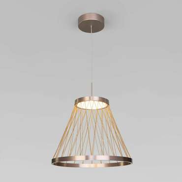 Подвесной светодиодный светильник 40016/1 LED коричневый Cesta