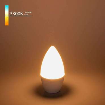 Светодиодная лампа C37 6W 3300K E14 BLE1421 формы свечи