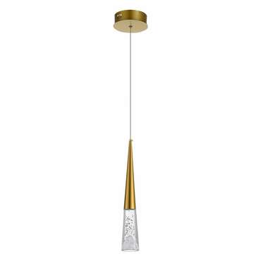 Люстра подвесная ST-Luce Золотистый/Прозрачный LED 1*3W 3000K SOLLEN