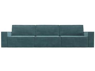 Прямой диван-кровать Куба лонг бирюзового цвета