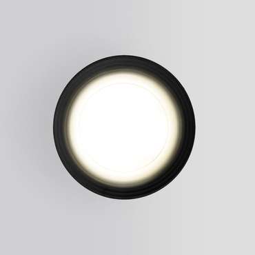 Уличный потолочный светильник Light черного цвета