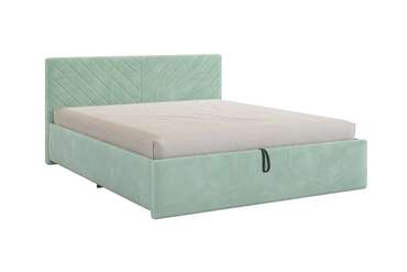Кровать Сандра 2 160х200 мятного цвета с подъемным механизмом
