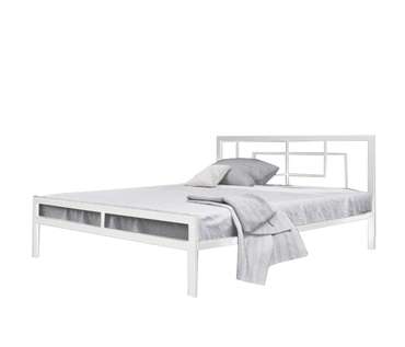 Кровать Кантерано low 160х200 белого цвета