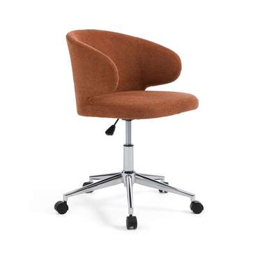 Кресло офисное на колесиках Elga коричневого цвета