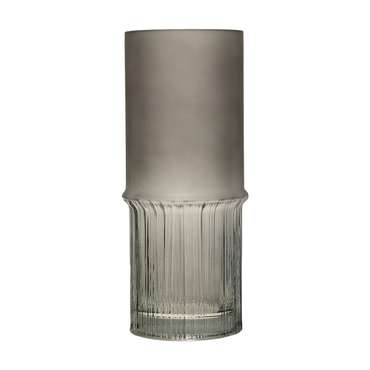 Декоративная ваза L из комбинированного стекла серого цвета