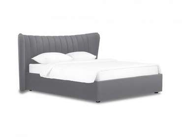 Кровать Queen Agata Lux 160х200 серого цвета