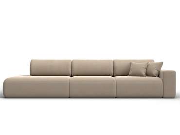Диван-кровать Лига 036 Модерн Лонг бежевого цвета с правым подлокотником