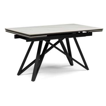 Раздвижной обеденный стол Вилсон 80х140 белого цвета