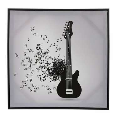 Панно Гитара 60х60 серого цвета