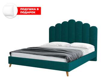 Кровать Lixano 180х200 темно-зеленого цвета с подъемным механизмом