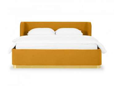 Кровать Vibe 160х200 желтого цвета с подъемным механизмом