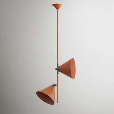 Подвесной светильник Cone с коричневыми плафонами