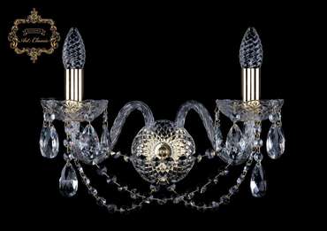 Хрустальное бра Art Classic 45241 10.11.2.165.Gd.Sp подсвечник с подвесками