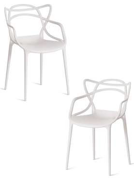 Набор из двух стульев Cat Chair белого цвета